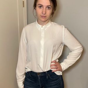H&M | White Formal Blouse | 10